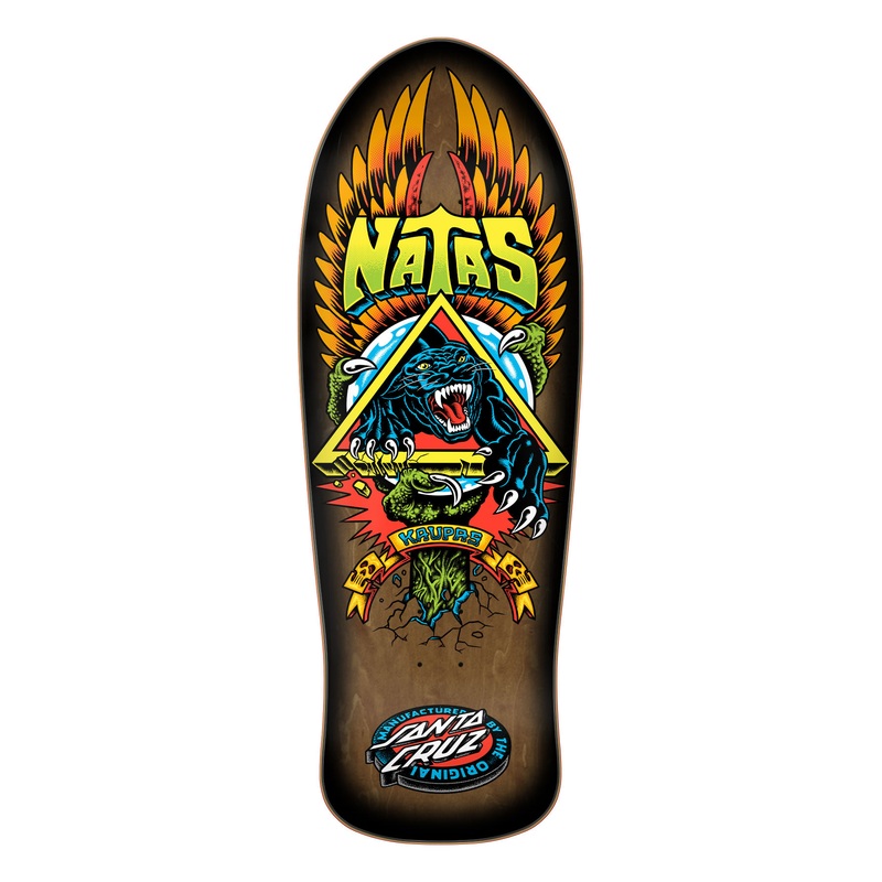 10.538in Natas SC Panther Reissue Santa Cruz Skateboard Deck No Color 10.538in x 30.14in