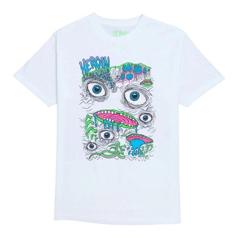 HEROIN MUTANT T SHIRT WHITE S