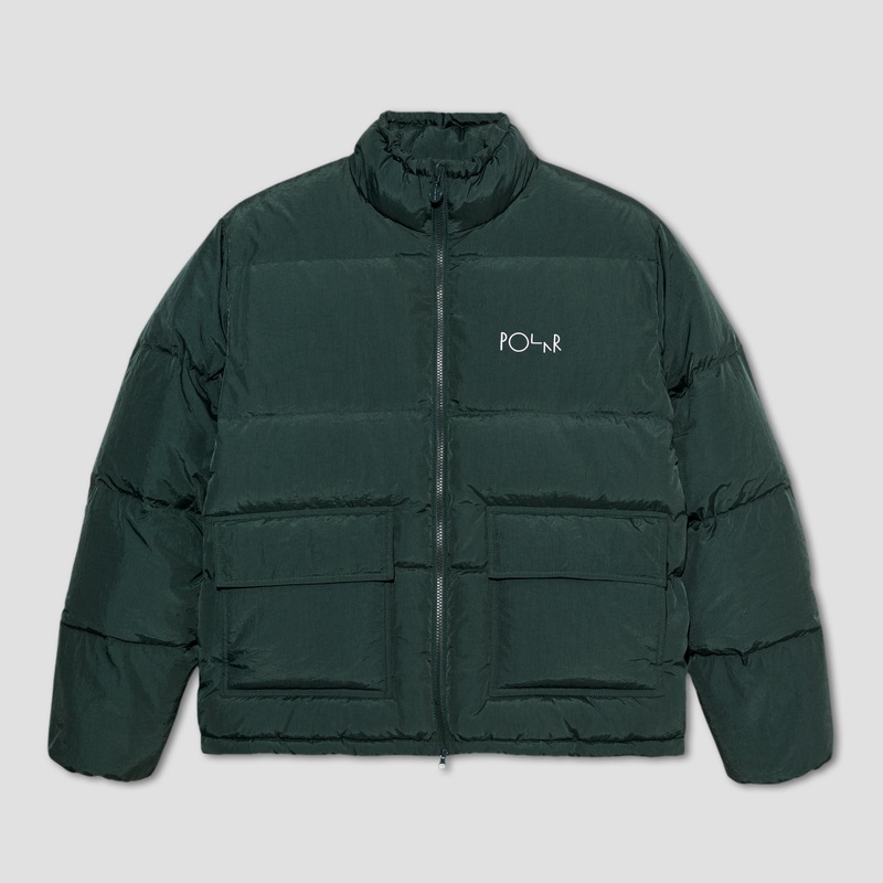Polar Pocket Puffer Jacket Dark Teal X-Small