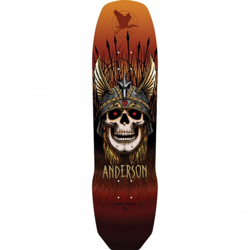 Powell Peralta Anderson Heron Skull 8.45″ Rust Skateboard Deck