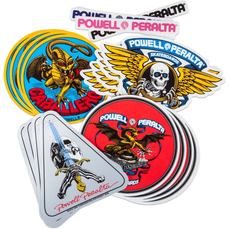 Powell Peralta Skateboards 5x Sticker Pack Caballero, Banner Dragon, and more!