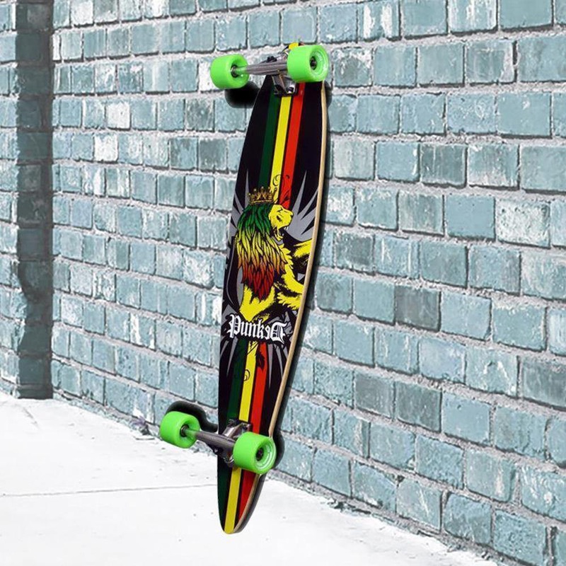 Rasta Pintail Longboard 40 inch from Punked – Complete Complete
