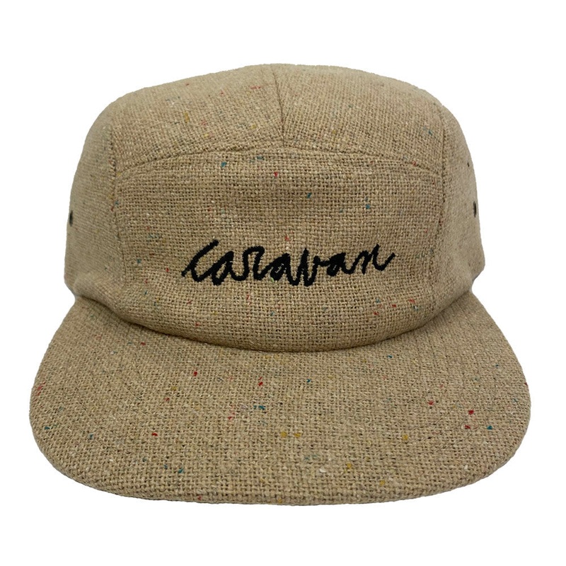 Script Logo Tweed Wool Hat (Tan)