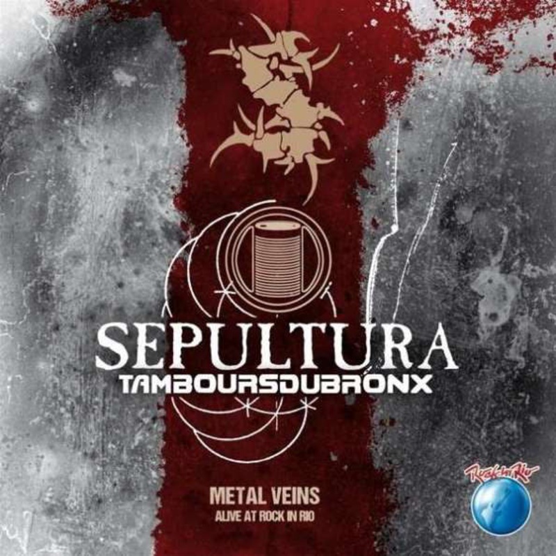 Sepultura & Les Tambours Du Bronx  Metal Veins : Alive At Rock In Rio Color 180G Red and White 2xLP Vinyl LP Record