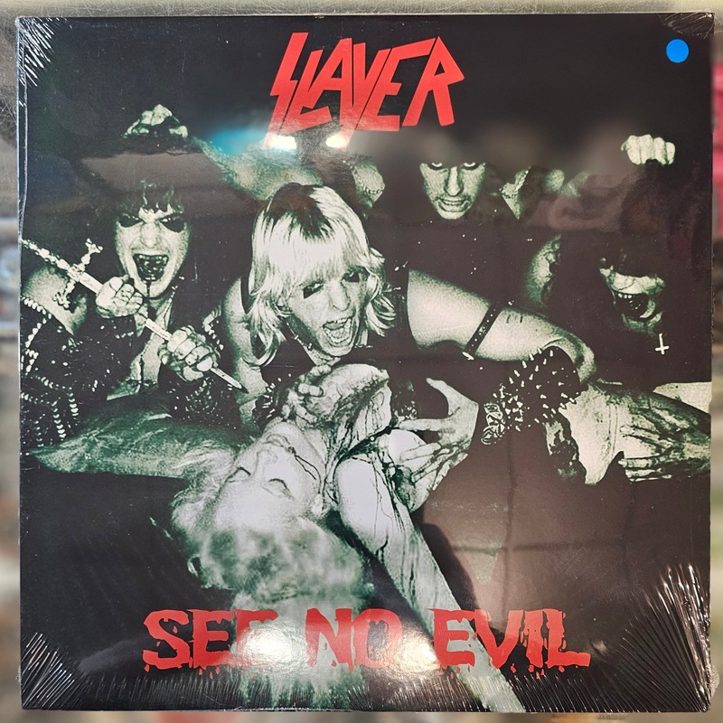 SLAYER – SEE NO EVIL LP (Blue Color Vinyl) Record *UNOFFICIAL RELEASE*