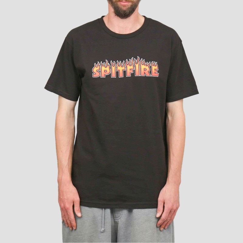 Spitfire Flash Fire T-Shirt Black Small