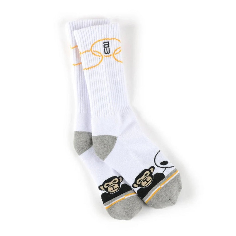 Alien Workshop Missing Link Crew Socks White One Size Fits All