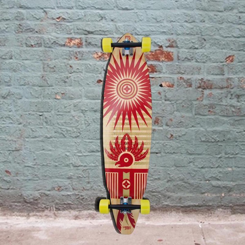 Bamboo Maya 38 Square Tail Quetzel Longboard (East) Complete