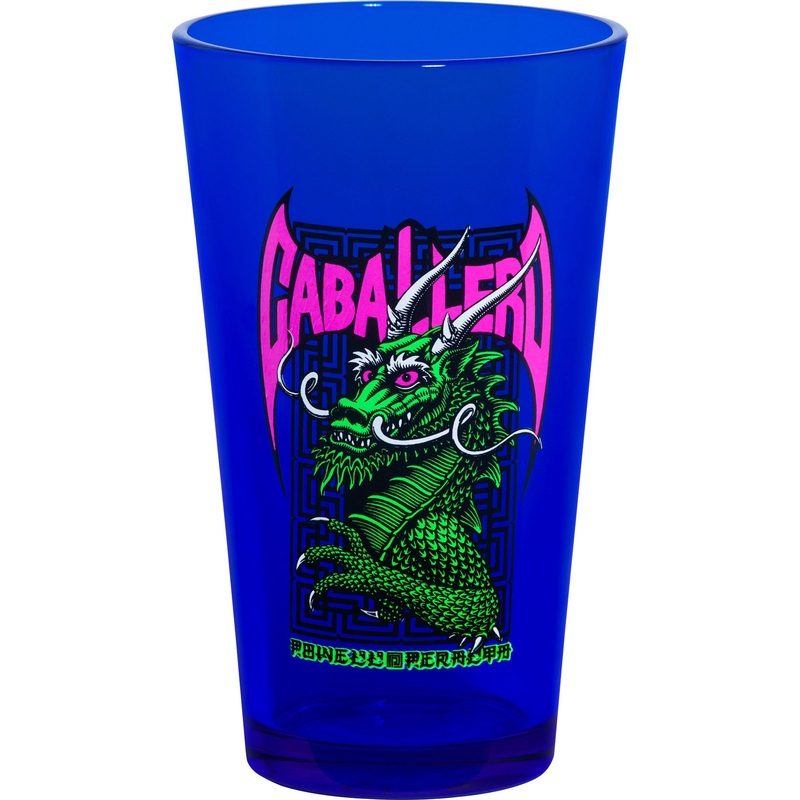 Cab Street Dragon Blacklight Pint Glass