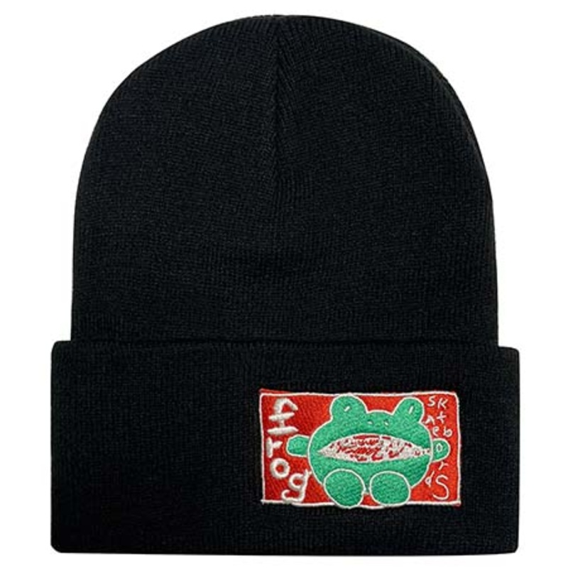 Frog Skateboards Yes Frog Beanie Black One size fits all