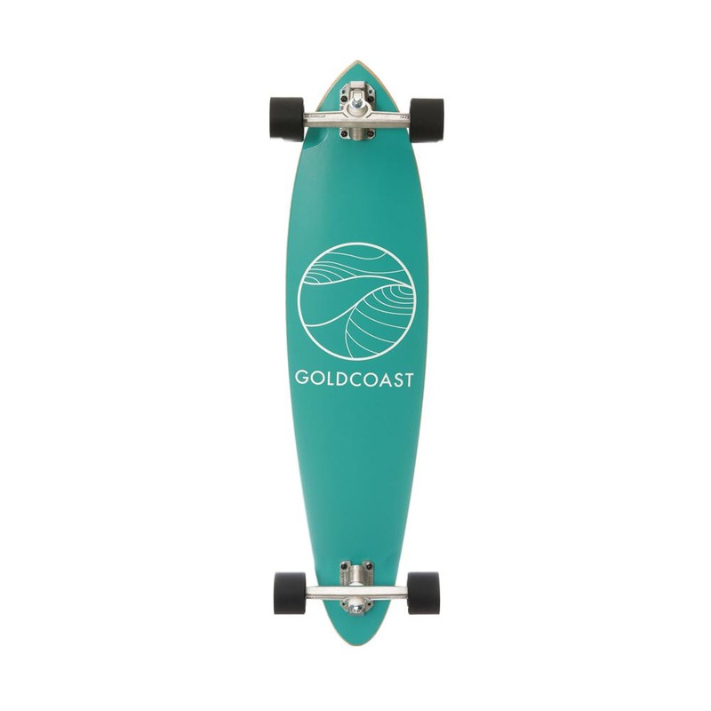 GoldCoast Classic Turquoise 37″ Pintail Longboard Complete