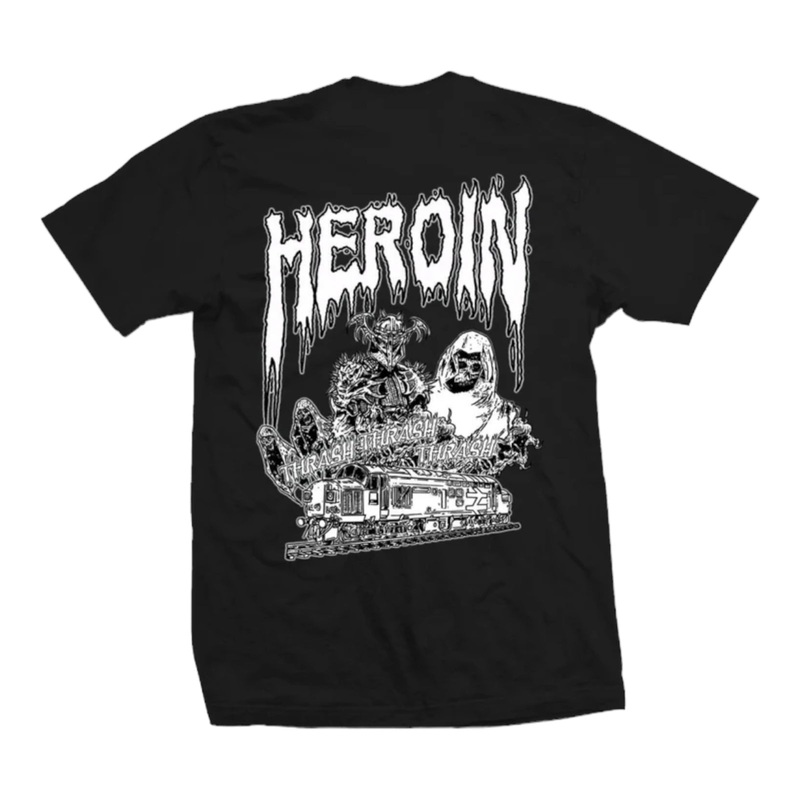 Heroin Ghost Train T Shirt Black S