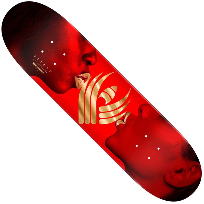 Kiss Red Flight 8×31.45 Gold Foil Powell Peralta Deck