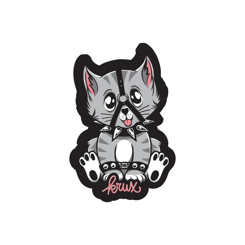 KRUX “BAD KITTY” 2″ x 3.25″ STICKER
