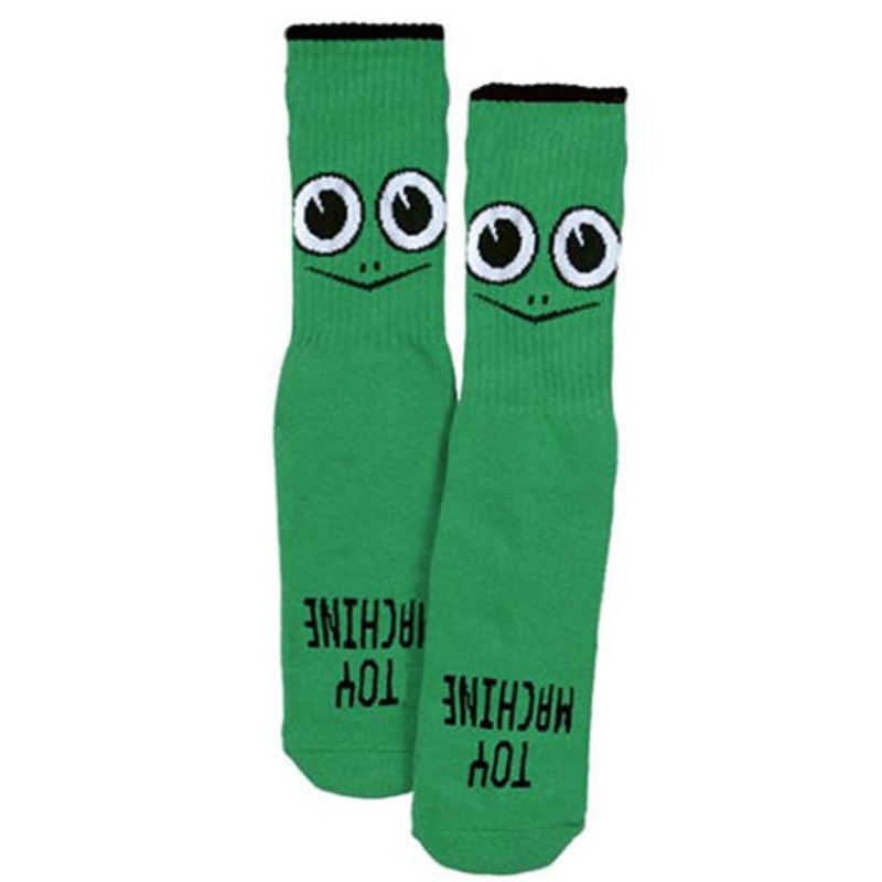 Toy Machine Turtle Face Youth Socks Green One size fits all