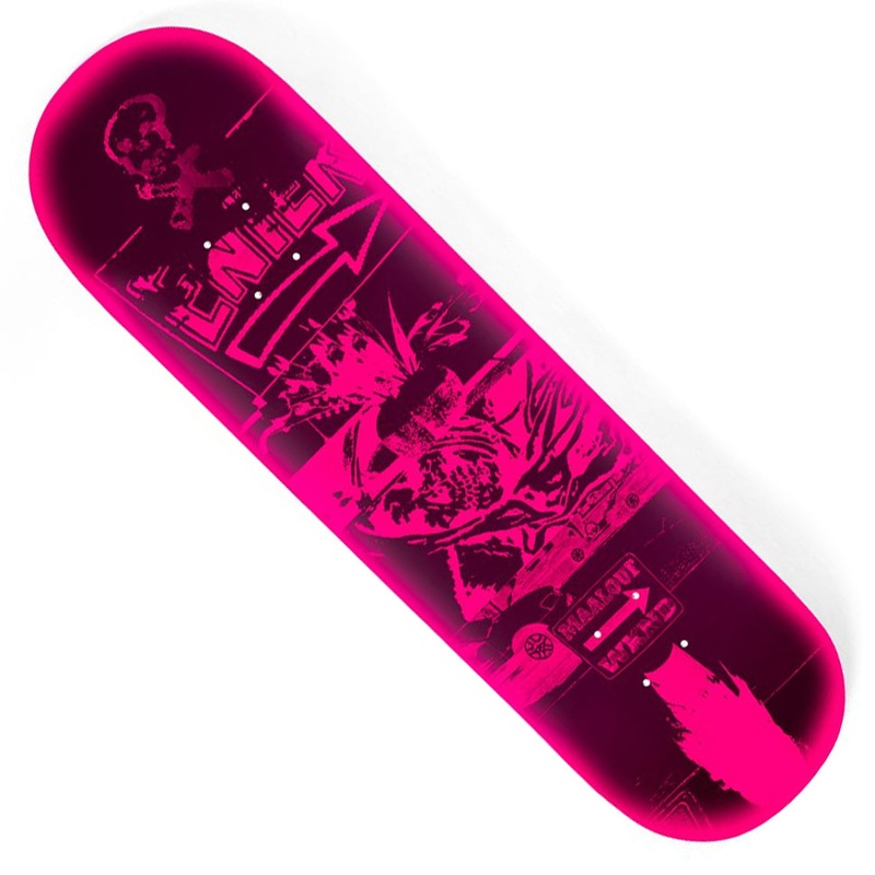 WKND Skateboards Christian Maalouf Enter Deck Pink Dipped 8.5 x 32.25 WB:14.25