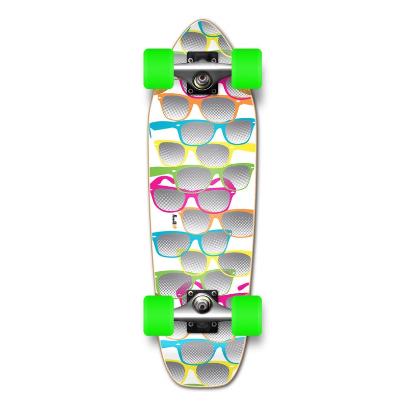 Yocaher White Shades 27″ Mini Cruiser Skateboard