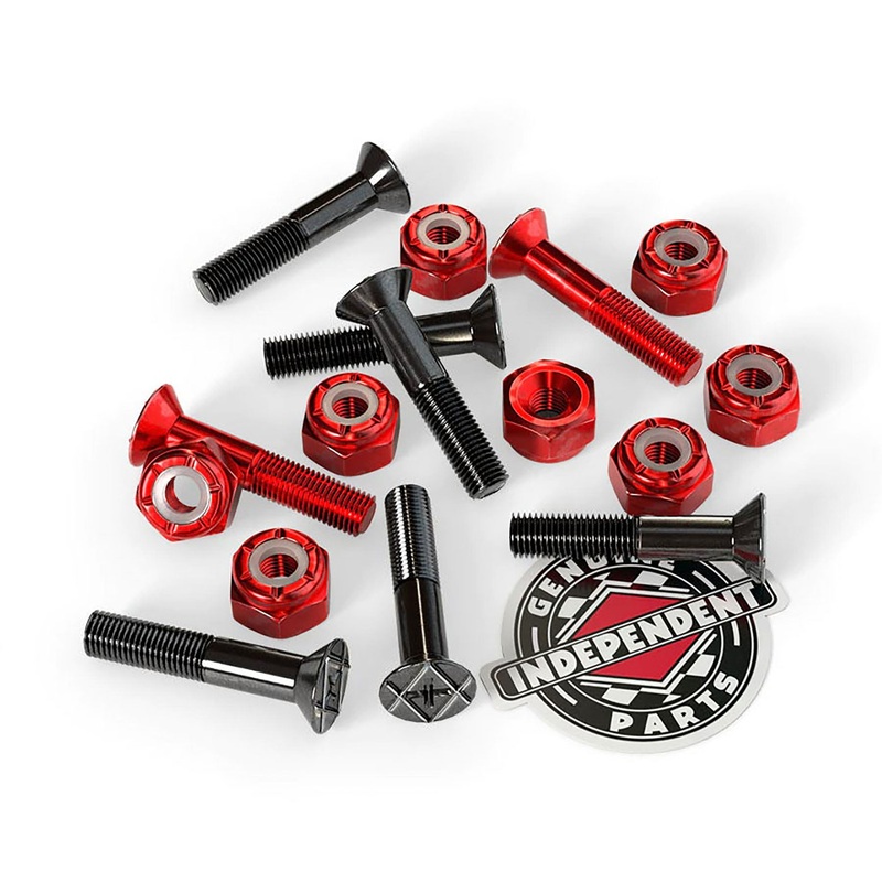 7/8in Phillips Independent Genuine Parts Black/Red Hardware Black/Red 7/8 in