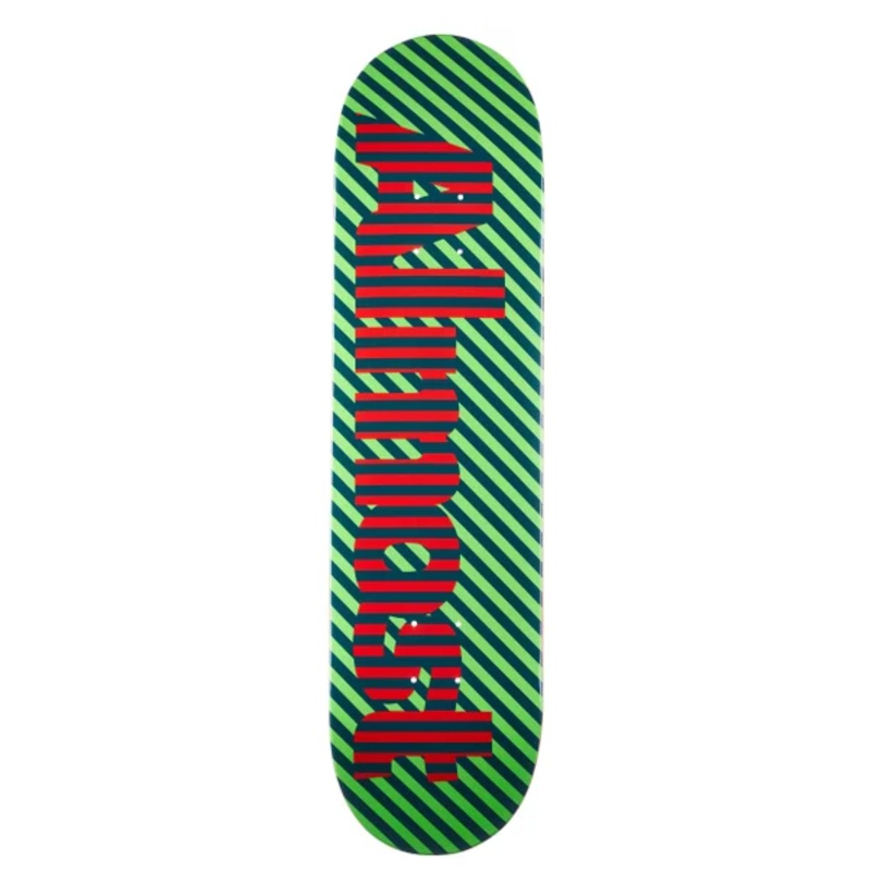 Almost Stripes Green Deck 8 in 8 in