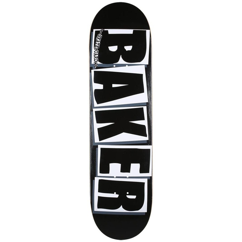 Baker Brand Logo Deck Black/White 8.25