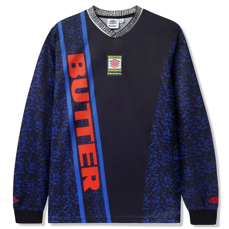 Butter Goods x Umbro Goalie L/S Jersey Black/Blue M