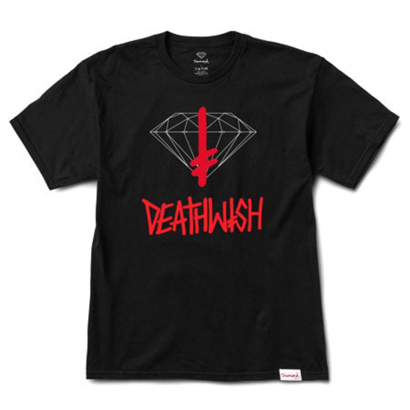Diamond Diamond x Deathwish Sign T Shirt Black Medium