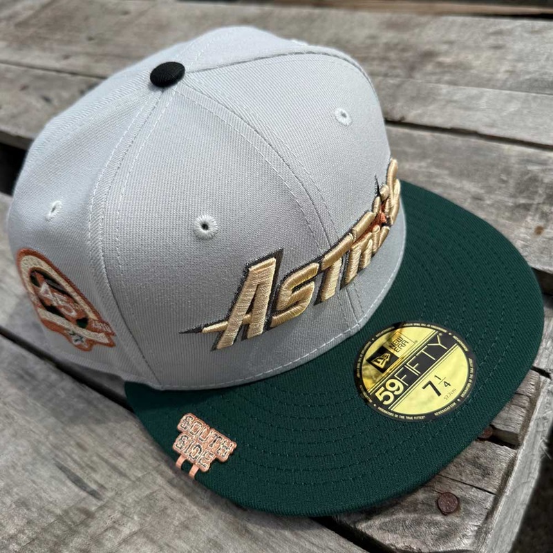 El Guero Gray Green 45th Houston Astros New Era Hat 5950 Fitted 7