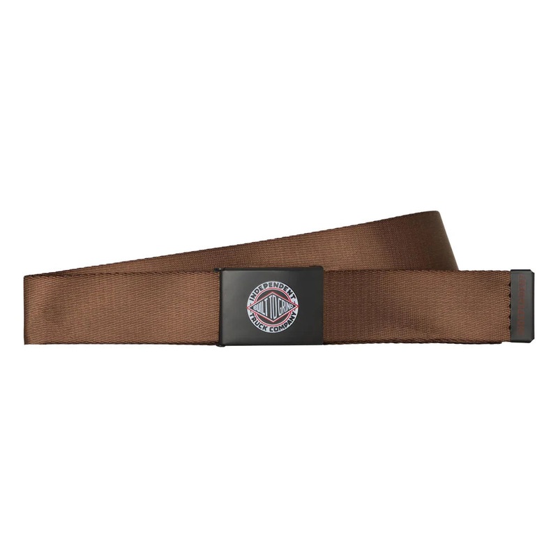 Independent BTG Summit Web Belt Brown OS