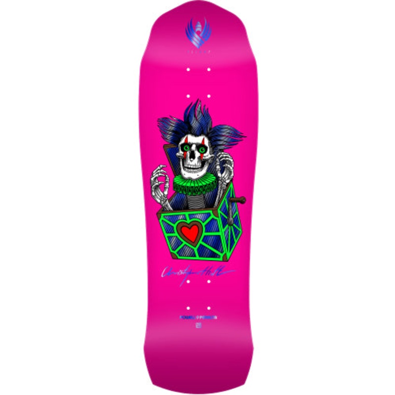 Powell Peralta Hiett Skull Flight Pink Skateboard Deck 9.5″ 9.5″