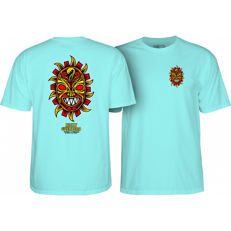 Powell Peralta Nicky Guerrero Mask T-Shirt Small Celadon