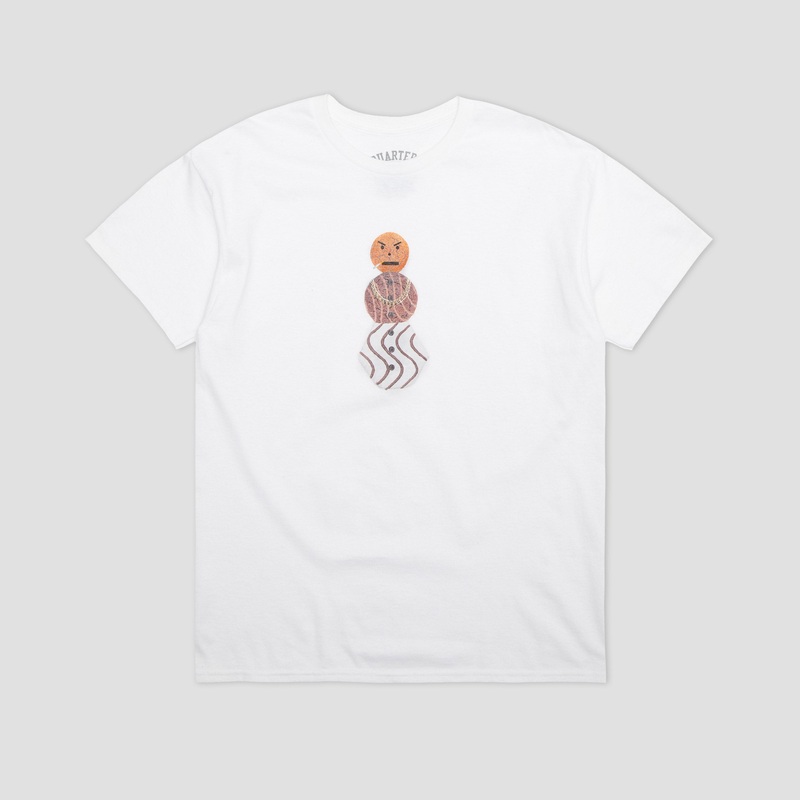 Quartersnacks Front Snackman T-Shirt White Small