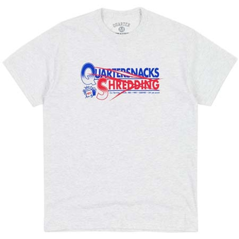 Quartersnacks Shredding T Shirt Ash Medium