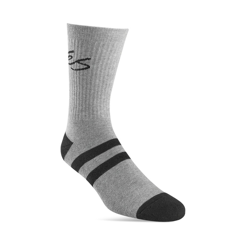 S Script Stripe Crew Sock – Grey / Heather