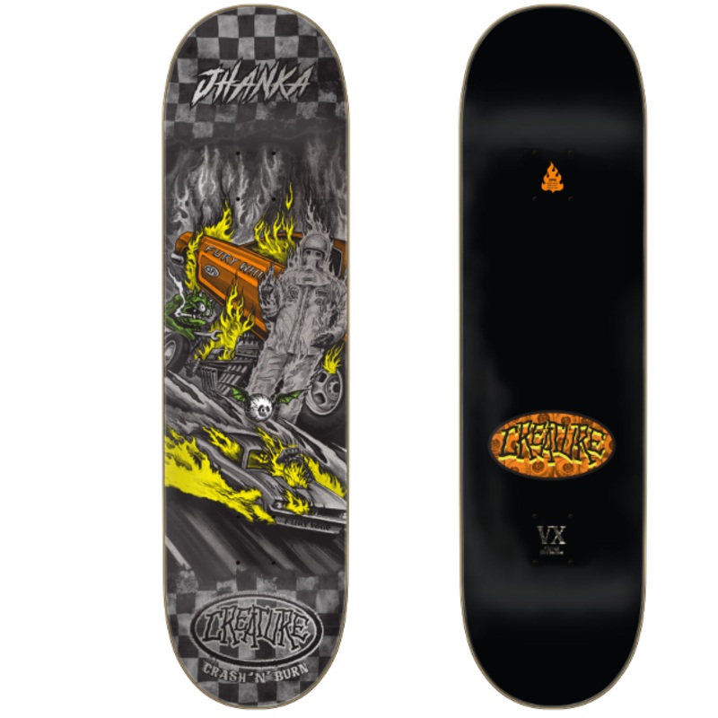 Santa Cruz Gonzalez Crash and Burn VX Skateboard Deck 8.375″ Deck only 8.5