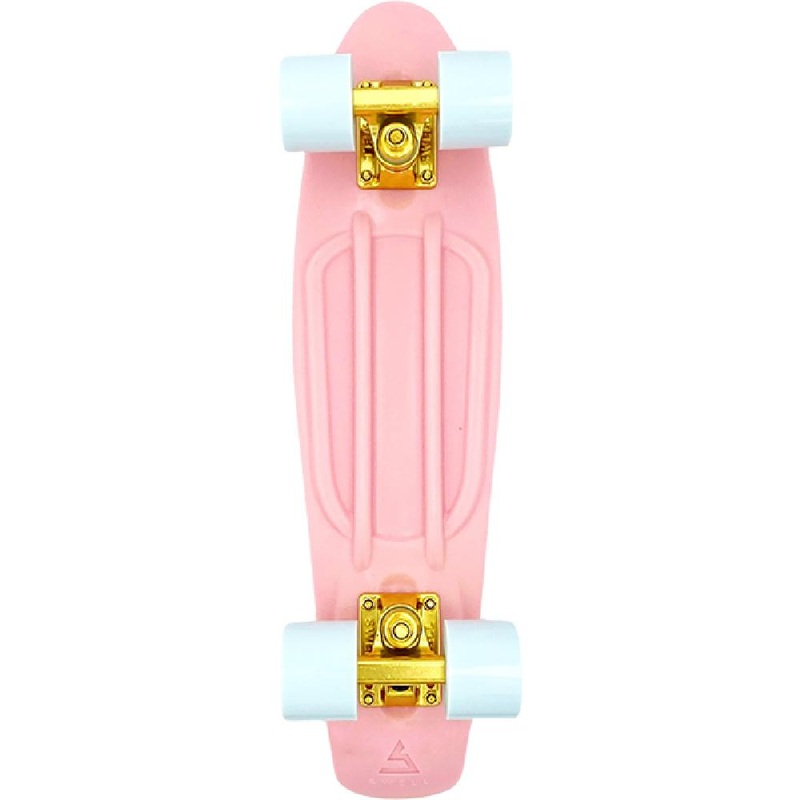 Swell Coral Pink & Gold 28″ Cruiser Skateboard Complete