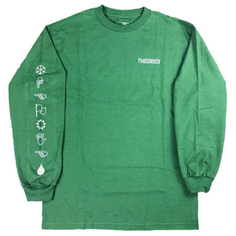 Theories Wingding Longsleeve T Shirt Forest Green Medium