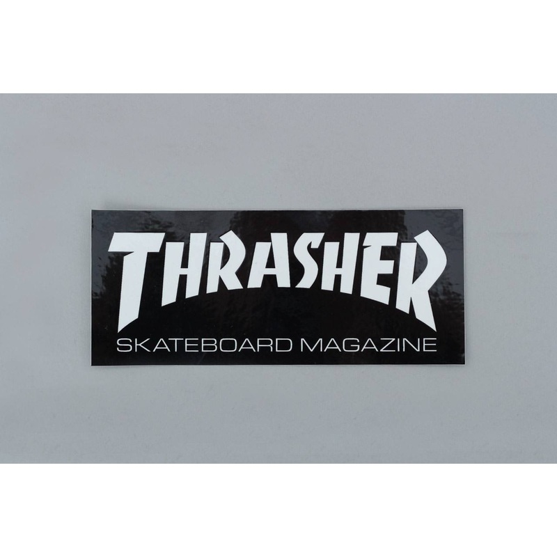 Thrasher Skate Mag Logo Medium Sticker Black