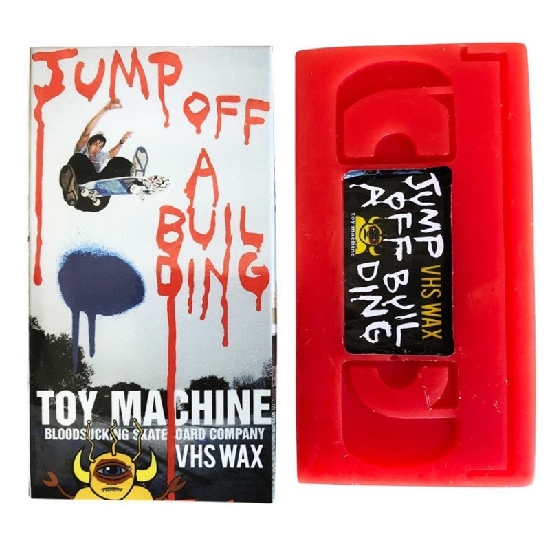 TOY MACHINE JUMP OFF A BUILDING VHS WAX OS Red