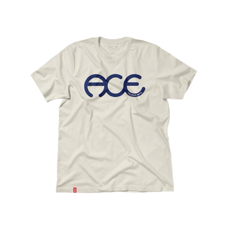 Ace Rings T-Shirt Natural/Blue Small