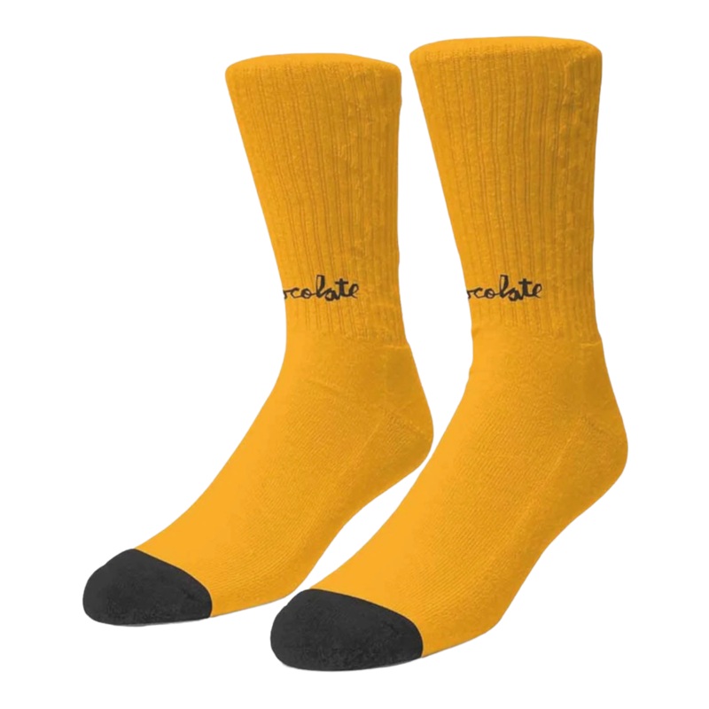 Chocolate Lost Chunk Socks Yellow OS