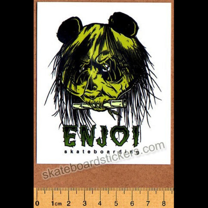 Enjoi 80’s Head Skateboard Sticker (Zorlac / Pushead Tribute)