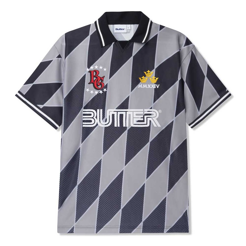 Football Jersey Grey Black Butter Goods Top LG