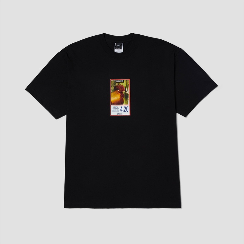 HUF Fried Shortsleeve T-Shirt Black Small