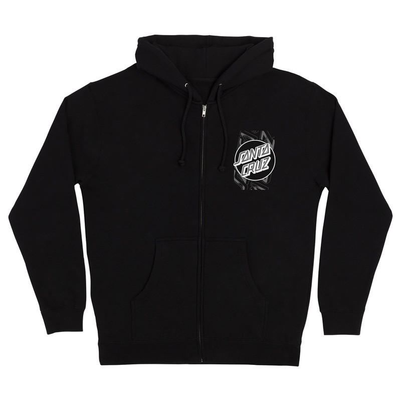 Intersect Mens Santa Cruz Zip Hoodie Black S