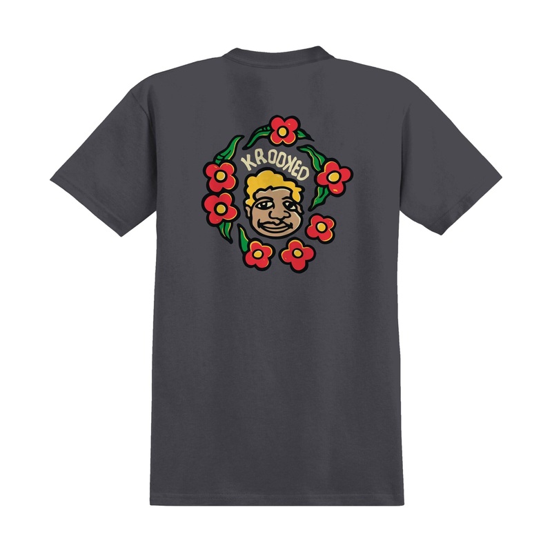 Krooked Mg Tee Charcoal M