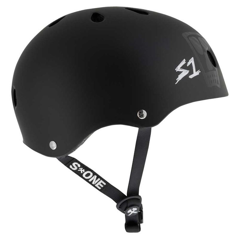 Lance Mountain Vato Skull Black Matte Lifer S1 Helmet S ONE CPSC XSM 20.5 inches