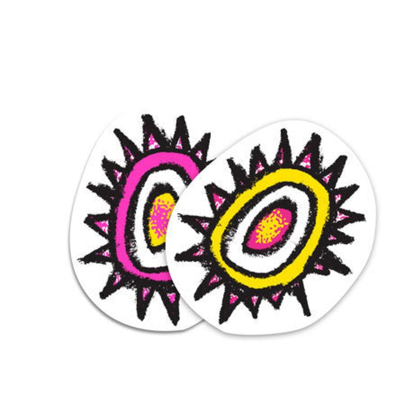 New Deal Skateboards Sun Sticker Assorted 3″ X 4″