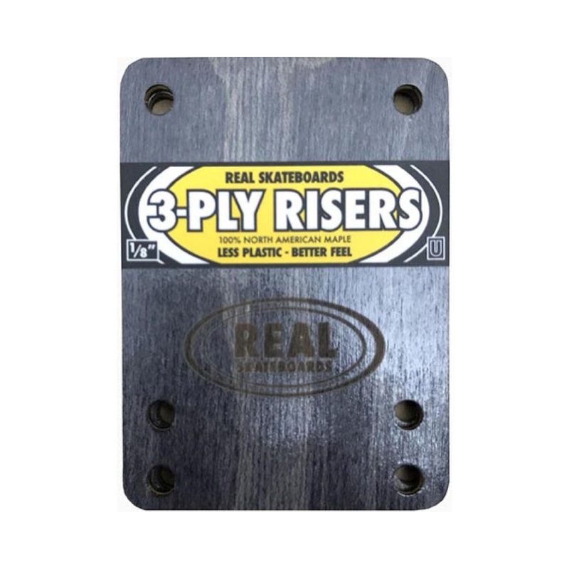 Real 3-Ply Universal Skateboard Risers 1/8″
