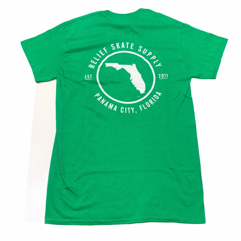 RELIEF FLORIDA T SHIRT GREEN S