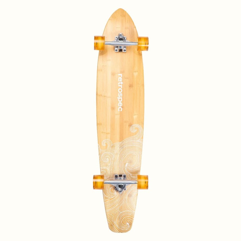 Retrospec Zed Riptide 44″ Kicktail Longboard Complete